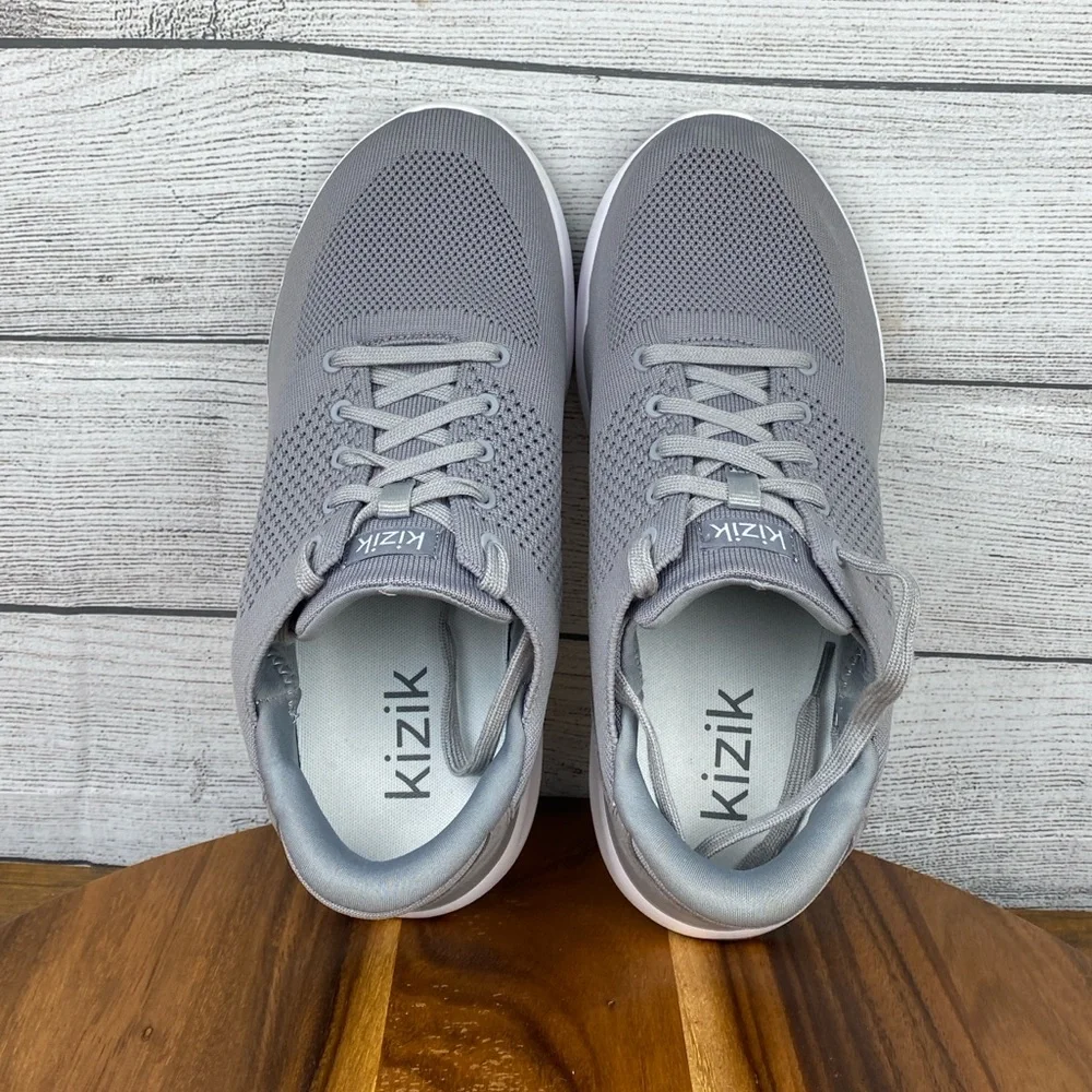 Kizik Women’s Lima Grey Hands Free Comfort Shoes Sneaker Size 10 Extra Wide